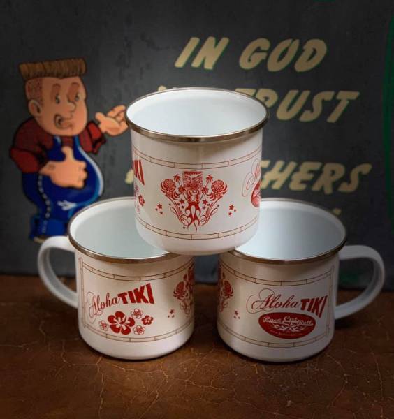 Enamel Coffee Mug Collectors-Edition #2: ALOHA TIKI- Mug -limited-