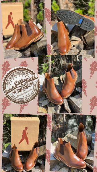 New York CHELSEA ankle boot by Hobo Shoes - Color: Midbrown brown