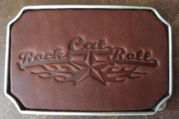 BUCKLE - ROCKCATROLL handcrafted - brown