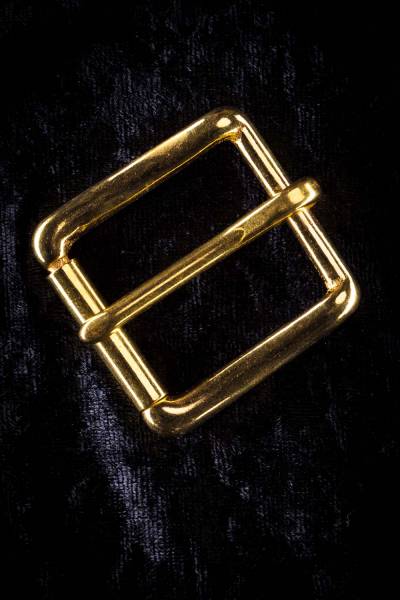 ROLLER BUCKLES made of solid brass, 4 sizes available