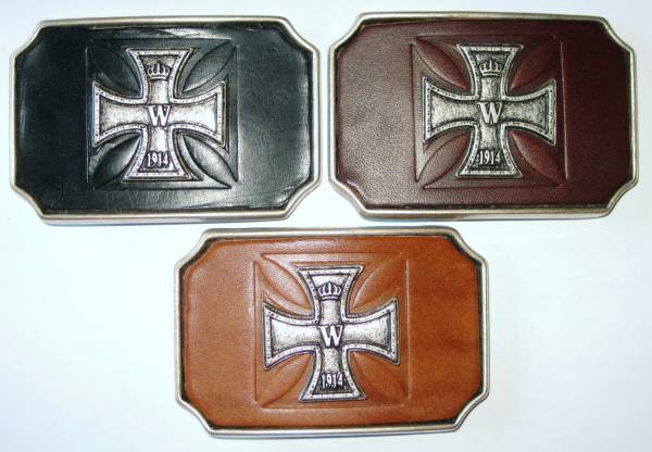 BUCKLE - IRON CROSS handcrafted - with Iron Cross Rivet