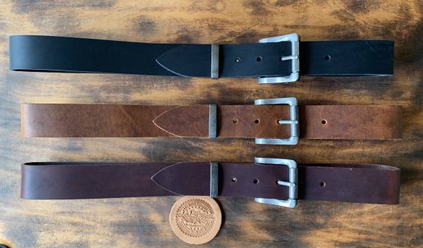 FULL COWHIDE - BELT Pull up, width 40 mm, with roller buckle and matching loop in antique look