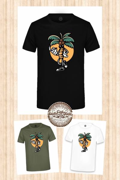 Oldschool Tattoo T-SHIRT "SMOKING PALM" in 3 different colours