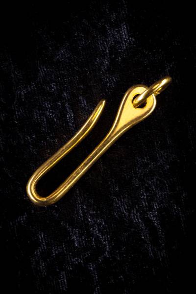 Noble "FISHHOOK" made of solid brass.