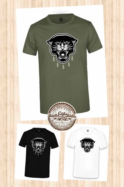 Oldschool Tattoo T-SHIRT "PANTHER" in 3 different colours