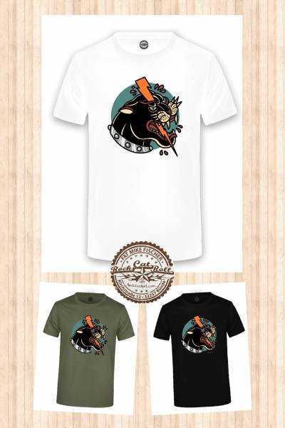 Oldschool Tattoo T-SHIRT "THUNDER PANTHER" in 3 different colours