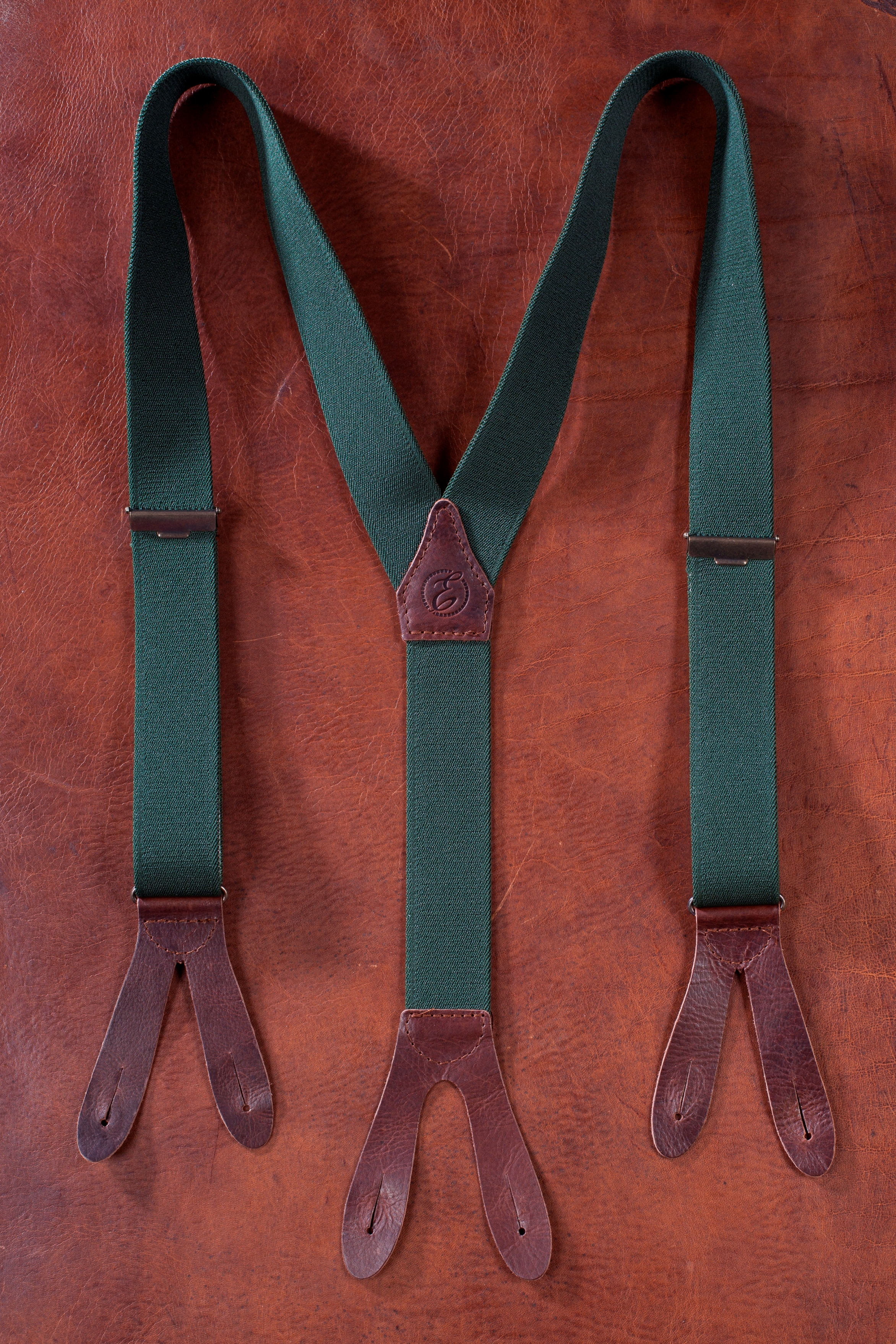 Panther Im Feuer Hosenträger - Schwarzer Hosenträger Mit 4 Clips